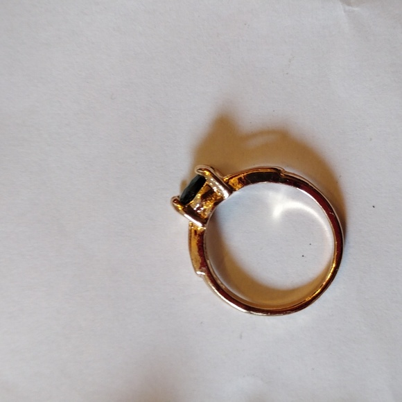 SOLD!!NWT Beautiful Boho Gold w Deep Green Diopside 8 Ring!! - Picture 5 of 5